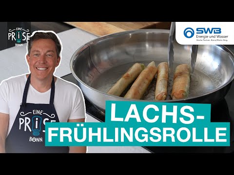 Lachs Frühlingsrollen mit selbstgemachter Sweet-Chilisauce | Eine Prise Bonn