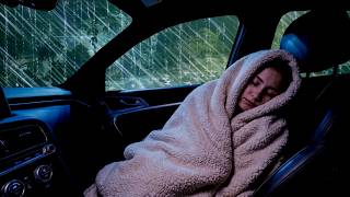 Nice Rain in Car | Cozy Night Rainfall for Deep Sleep, Meditation, Focus and Calm Ambience