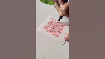 Draw with me 🎨🖌️✨ zentangle pattern #shorts #satisfying #viralvideo #art