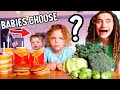 BABIES CHOOSE OUR FOOD FOR 24hrs w/The Norris Nuts