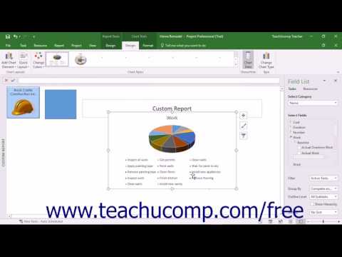 Project 2016 Tutorial Inserting Report Objects Microsoft Training