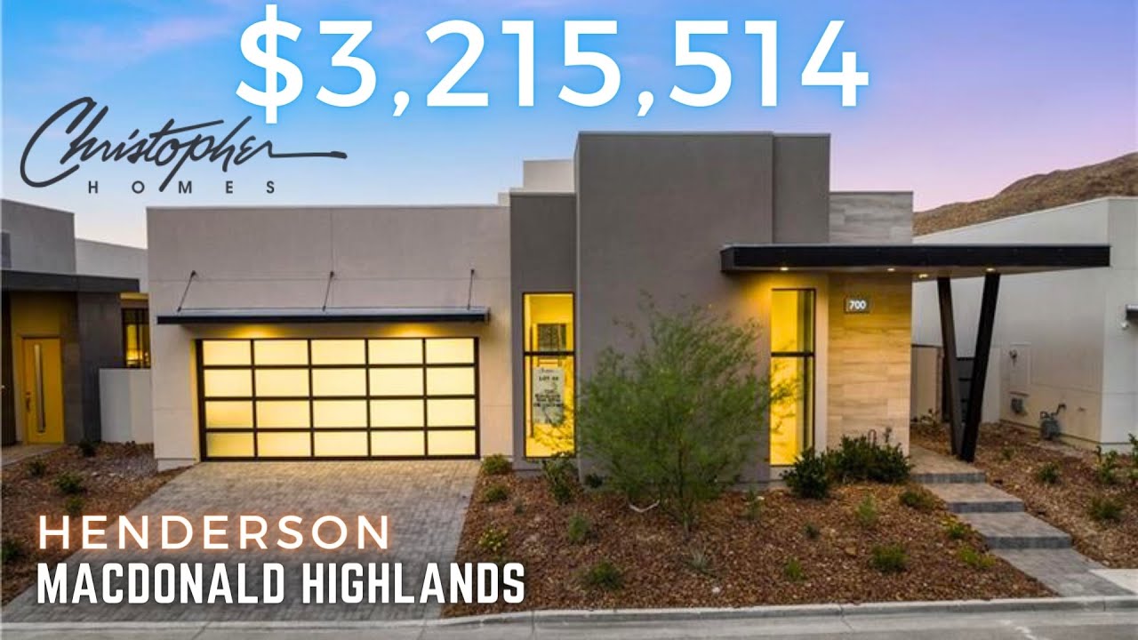 4,776 sqft Luxury Modern Home for Sale in MacDonald Highlands, Henderson, NV