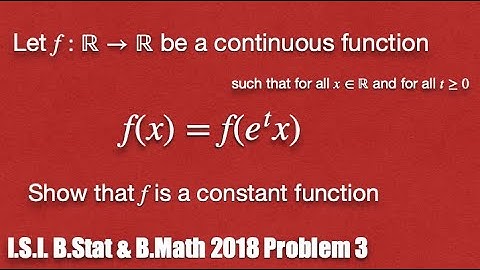 Indian Statistical Institute, ISI BStat/BMath 2018 Solution & Discussion: Problem 3