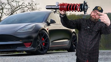 How To Install Tesla Model 3 / Model AWD Coilovers | Raceland