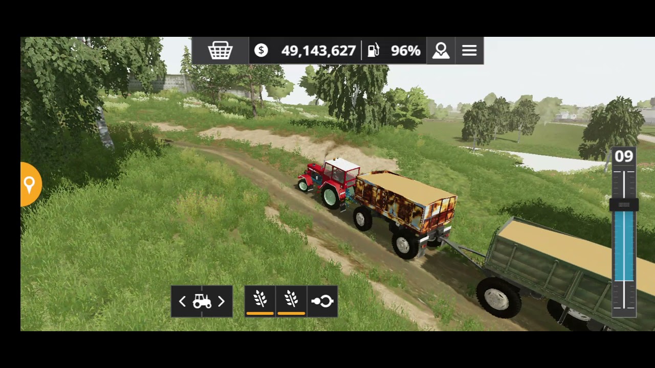 Farming Simulator 20: old farm old tractor grain load