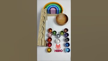 Satisfying Video 🔵🟡🟢🔴 Color Sorting ASMR #marblehero  #reversevideo