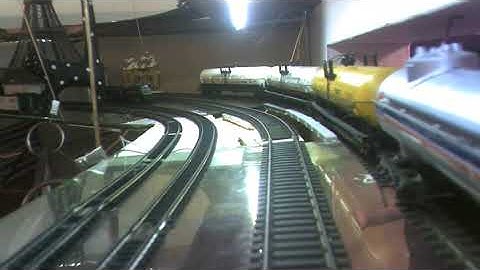 N scale and HO Scale glass shelf layouts DC and DCC