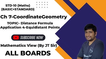 Lecture 5-Application-4 of Distance Formula (Equidistant Points)