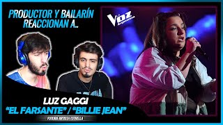 LUZ GAGGI - El Farsante / Billie Jean | 🌟 FUTURA ARTISTA ESTRELLA 🌟 (Reacción Productor Y Bailarín)