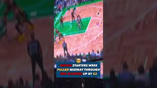 The Celtics won by 52 and the starters practically didn’t play the second half. 😳☘️#NBA #Celtics Wealth