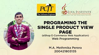 Program Single Product View Page | Task 23 | E-shop Web Application | Java Institute