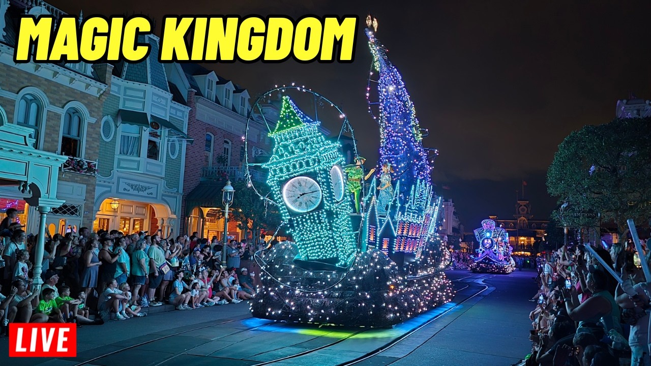 🔴Live Magic Kingdom All day with Rides, Shows, Parades, Fireworks at Walt Disney World 6/21/2026