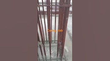 Column Starter and slab Curing (water )