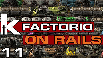 Factorio On Rails | 11 | Smelting Station Structuring | Factorio Train Base Let