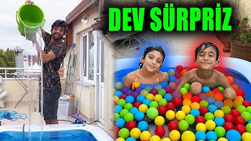 EVİN İÇİNE DEV ŞİŞME HAVUZ KURDUK ! SUDE ve POLAT