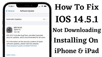 How To Fixed IOS 14.5.1 Update Not Downloading & Installing On iPhone & iPad