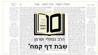 מסכת שבת דף קמח - הדף היומי ב10 דקות מהרב נפתלי וסרמן