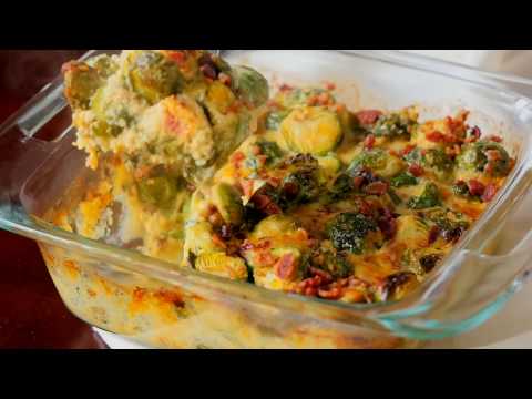 Bacon Brussel Sprouts Gratin