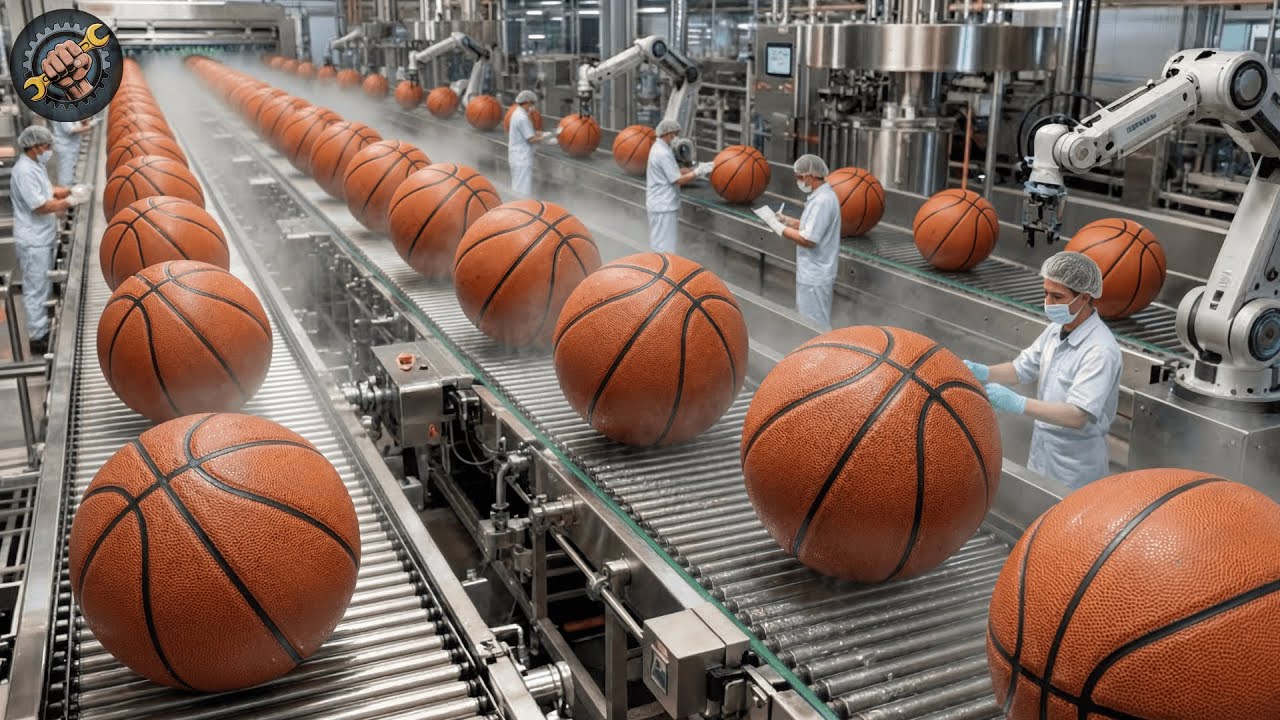 How Factories Make Basketballs (Full Process)