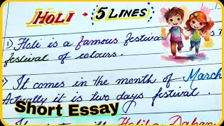 Holi Essay 5 Lines On Holi In English Essay On Holi In English Five Lines On Holi In English