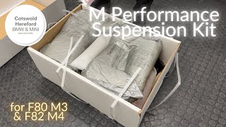 Genuine BMW F80 F82 M3 M4 M Performance Lowering Suspension Springs  33502414216 Unboxing