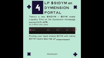 AirDrop confirmed for $DYM liquid Stakers on Stride! Dymension & Cosmos DeFi Strategy #dymension