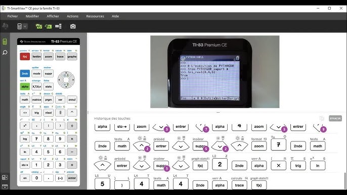 PYTHON : Prise en main - Affectation - Tutoriel TI-83 Premium 