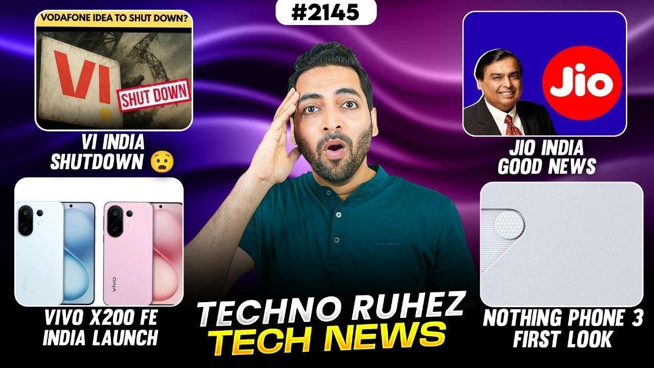 Vi India Shutdown😧,Jio Good News,vivo X200 FE India,Nothing Phone 3 First Look,Alcatel V3 Kachra