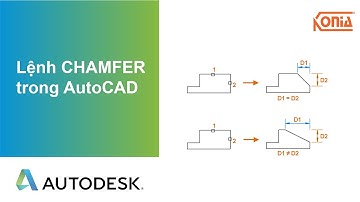 #39 - Lệnh CHAMFER vát đối tượng trong AutoCAD