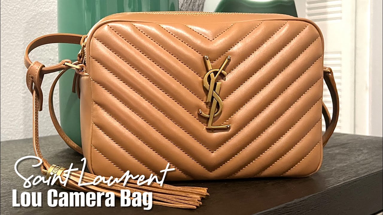 YSL Mini Lou Camera Bag  2 year review, what fits, mod shots 