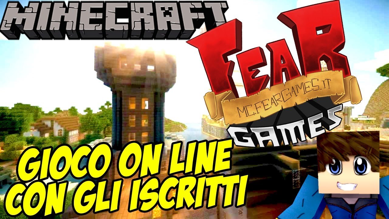 Gioco con gli ISCRITTI sul SERVER MINECRAFT FEARGAMES - YouTube