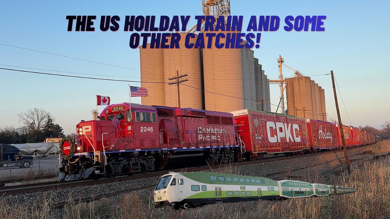(CP 02H USA Holiday Train With 2246) Railfanning At Streetsville And ...
