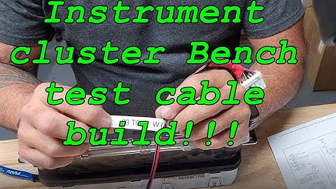 Instrument Cluster Bench test Cable Build!!