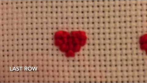 How to Cross Stitch a Small Heart