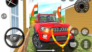Modified Mahindra Scorpio Driving - Indian Cars Simulator - Gadi Game - Car Game Android Gameplay