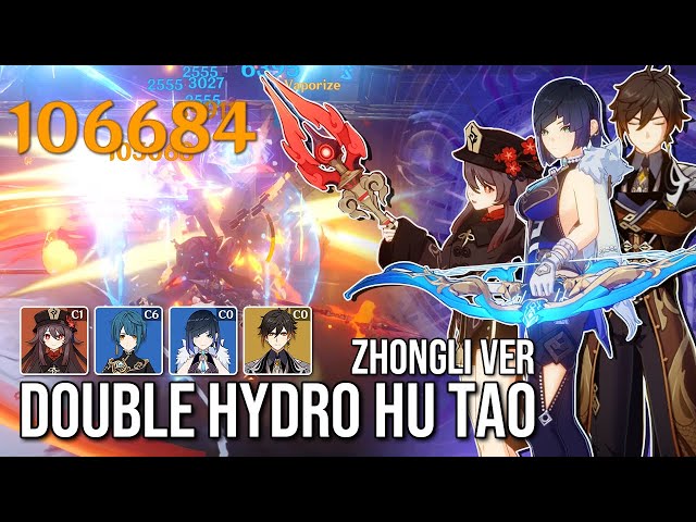 DOUBLE HYDRO HU TAO: ZHONGLI Version [2.7 Spiral Abyss Showcase]