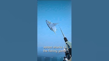 added sharks to the fishing game #gamedev #indiedev #gaming