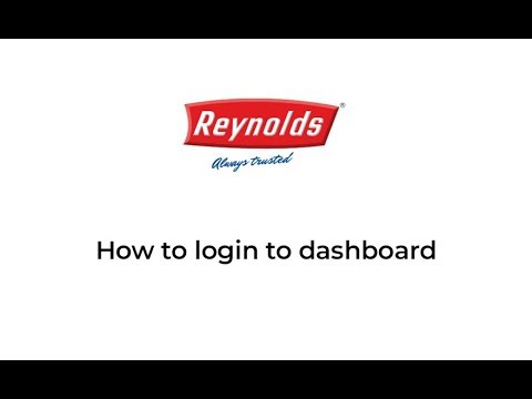 Reynolds - How to login to dashboard