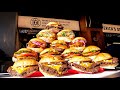 American best food amazing burger making process  korea street food  