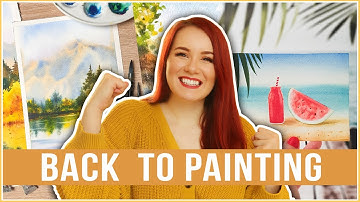 Simple Ways to Get Back Into Watercolor Painting after a Long Break | Back to Creating Art