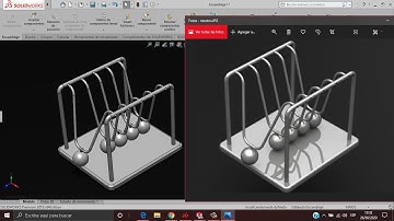 GENERACIÓN DE PIEZAS, ENSAMBLE Y ANIMACIÓN DE PÉNDULO DE NEWTON EN SOLIDWORKS