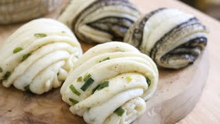 Steamed Rolls Recipe (Scallion and Sesame)
