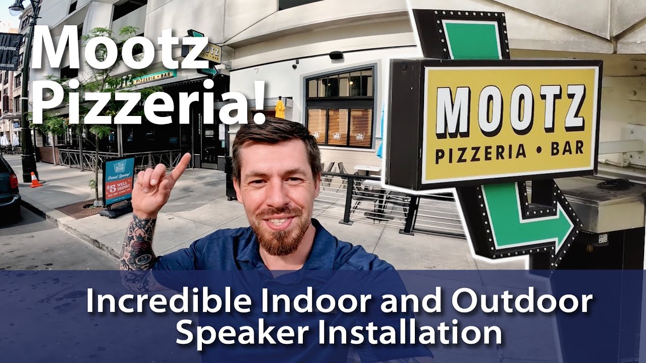 Incredible Indoor and Outdoor Speaker Installation at Mootz Pizzeria | Metro Detroit Michigan
