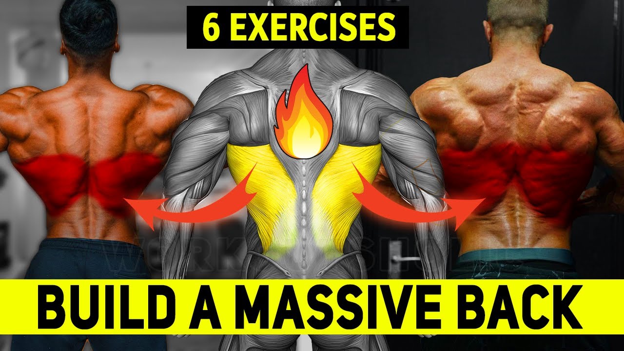6 Exercises To Build A Massive Back - Gym Workout Motivation - YouTube
