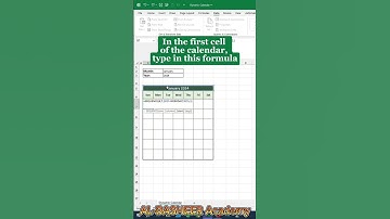 Dynamic Calendar 📅 in Excel in Shorts. #al_basheer_academy #shortsvideo #excelshortcuts