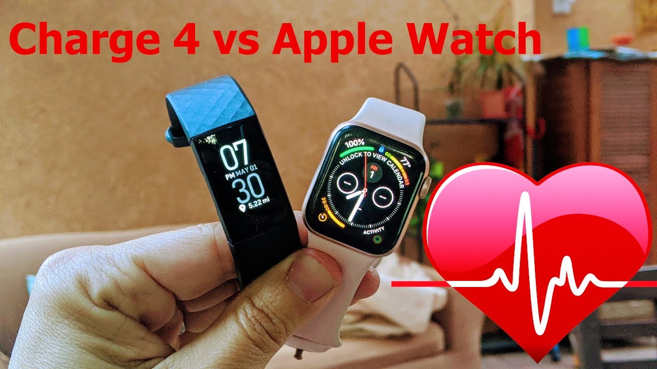 apple watch series 3 vs fitbit charge 4