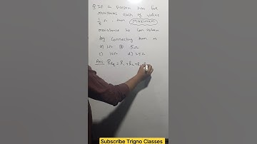 Find Maximum  Resistance When each resistor has 1/5 ohm resistance # shorts #maximumresistance