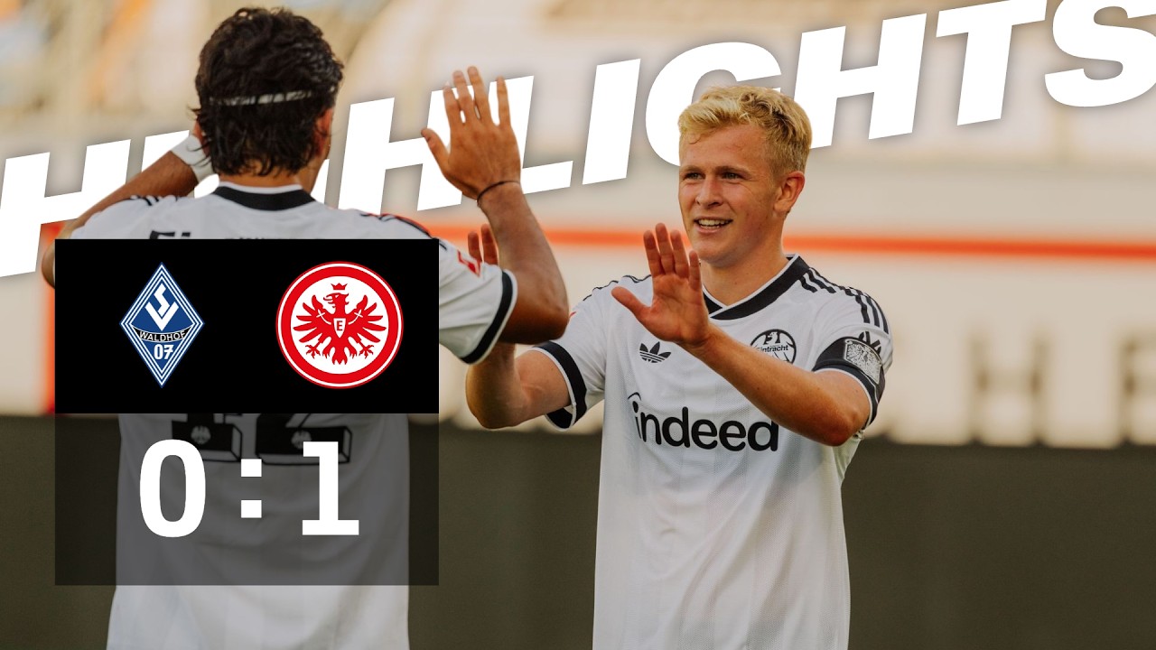 Burkardt knipst erneut I Highlights Waldhof Mannheim - Eintracht Frankfurt