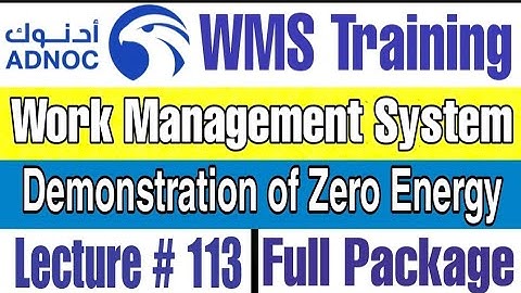 What is Zero Energy Demonstration for Isolation as per ADNOC WMS | Lecture # 113