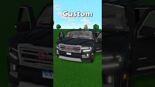 Custom Bloxburg Car VS in-game car! #bloxburg #roblox #viral
